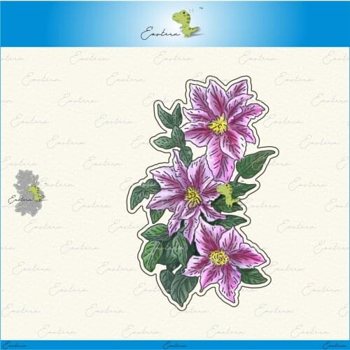 Clematis metal cutting dies 2021 new diy molds Scrapbooking Paper Making die cuts crafts