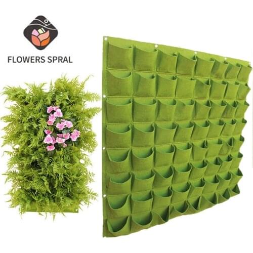 Wall Mount Hanging Bags Planting Home Supplies Multi Pockets DIY Grow Planter Bag Vertical Grow Vegetable Garden Room Bag