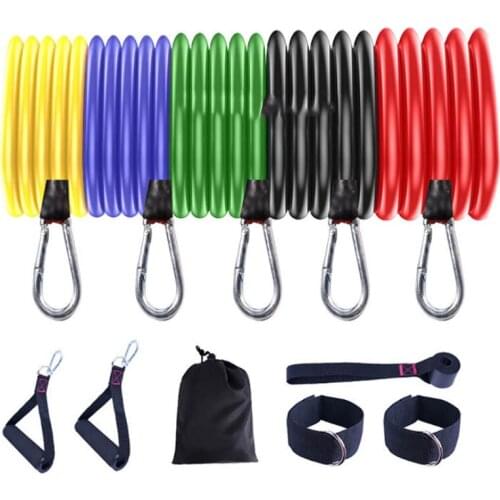 2021TPE Tension Rope Fitness Is Convenient For Muscle Exercise 11 Piece Set Wholesale