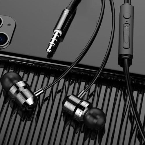 E14 Subwoofer Earphone In-ear Earphones Wire Control with Microphone Headset 1.2M Silicone Earplugs High Quality Earphone