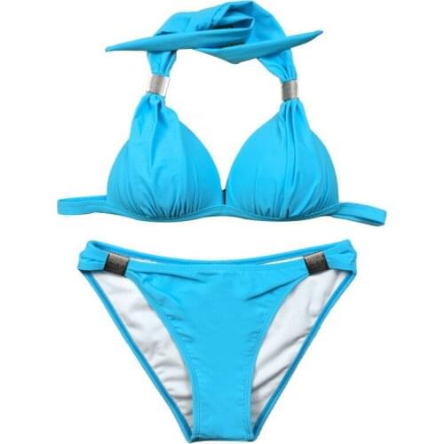 2021 New Two-piece Swimsuit Push-up Bikini Womens High Waist Black Pink Bikini Set Plus Size Swimsuit Beachwear Swimsuit 2XL