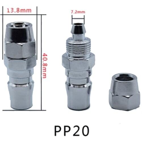 Stainless Steel Pneumatic Joint C Type Self-Locking Quick Connector Male Female PP PF PM PH Pneumatic Tool Air Pump Compressor