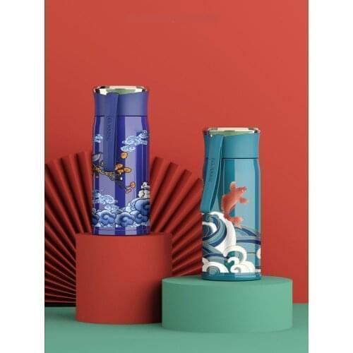 310ml/450ml Vacuum Flask Stainless Steel Double Wall Tea Coffee Vacuum Vacuum Flask Filter Portable Outdoor Sports Water Bottle