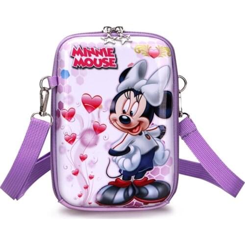 2021 New Cartoon Disney Backpack for Children Minnie mickey Bag Waterproof Pu Bag Baby Girl Kindergarten Schoolbag for Girls