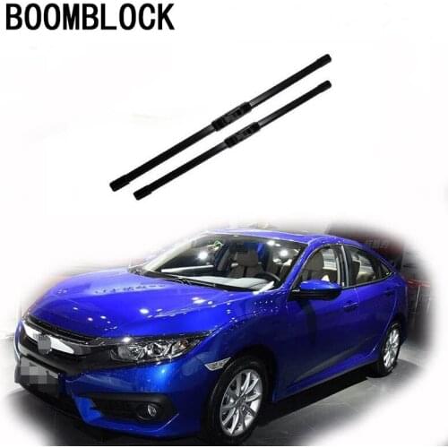 BOOMBLOCK 2PCS High Quality Front Windshield Wiper Blades For Honda Civic 2006-2011 2012-2015 2016 2017 2018 Accessories