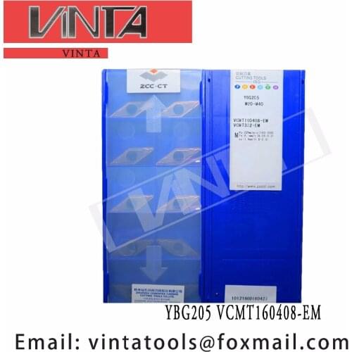 Free shipping high quality 10pcs/lots YBG205 YBG202 VCMT160408-EM cnc carbide turning inserts