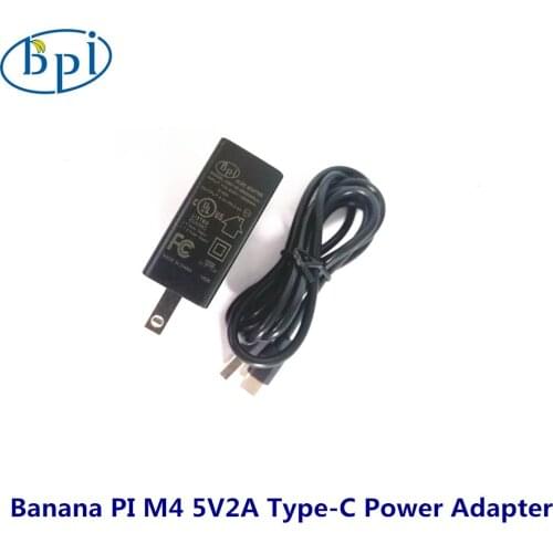 Banana Pi M4 5V2A Charger +Type-C cable Power Adapter EU ,US optional