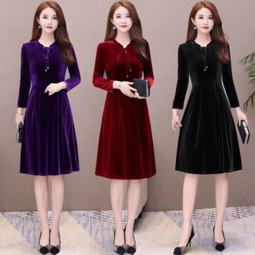 Woman Autumn Knee-Length Dresses Long Sleeve Womens Oversized Vestidos 2021 Winter Vestidos Mujer Verano Plus Size Dropship