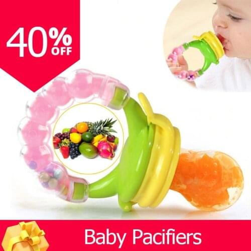 1Pcs Infant Baby Pacifier Feeder Fruits Vegetables Feeding Dummy Nipple Teat Rattle Feeding Toy Baby Supplies Food Feeder
