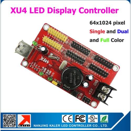 Kaler 10pcs easy operation XU4 led display board control card moving message led sign panel asynchronous led controller