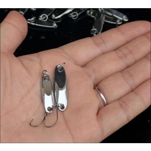 20PCS Fishing lure spoon baits Hook two sides bend corner 2g 3.5g