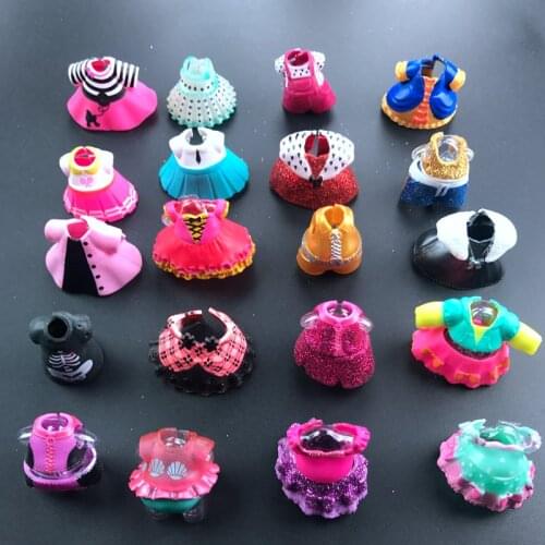 8/16 Pcs/lot Original Dresses Clothes Suits for 8cm Big Sister Dolls Kids Toy Gift LOLs Doll Clothes