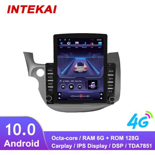 9.7" Vertical Style Tesla Screen Android Car Radio GPS Navigation autoradio multimedia player for Honda JAZZ FIT LHD 2007 2016