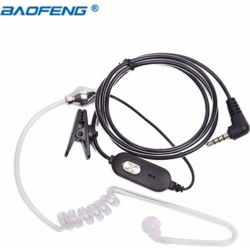 Baofeng BF-T1 Acoustic Tube PTT Mic Earpiece Headset for Baofeng BF T1 BF-T8 UV-3R+ Mini Ham Radio BFT1 Walkie Talkie