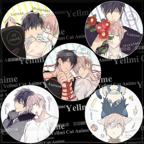 1pc 58mm Takarai Rihito Ten Count 10 count badges Brooch Backpack Pins
