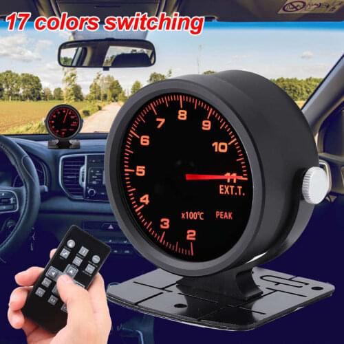 CAMMUS 60mm Tinted 17 Color OBD2 Racing EGT Exhaust Gas Temperature Gauge Kits exhaust gauge car accessories