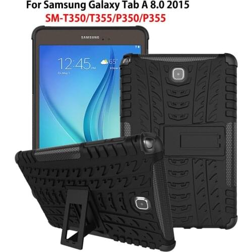 Case For Samsung Galaxy Tab A 8.0 inch T350 T351 T355 SM-T355 Cover Tablet TPU & PC Dazzle Impact Hybrid KickStand Stand Funda
