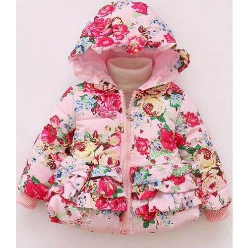 Baby Girls Jacket 2019 Autumn Winter Jacket For Girls Coat Kids Warm Hooded Outerwear Coat For Girls Clothes Children Jacket