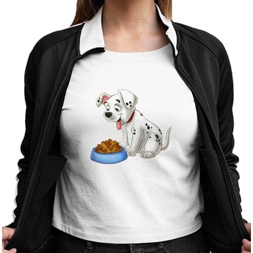 Disney Classic Animated 101 Dalmatians T Shirt Women Fashion Korean Ulzzang Shirt Oversized Top Brands Cartoon Female Clothes