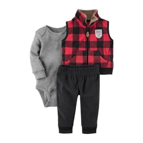 Newborn jumpsuit suit baby boy girl clothes suit long sleeve jacket pants trousers newborn baby clothes