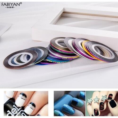 10PCS Multicolor Rolls Strip Striping Tape Line Wrap Tips Decoration Sticker DIY Nail Art Manicure Professional New
