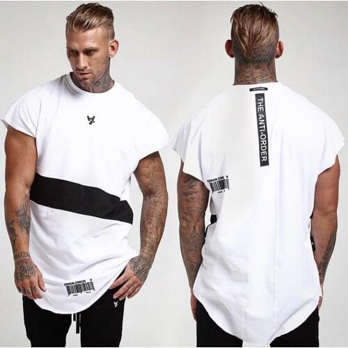 2021Summer Bodybuilding Tank Top Men Sport Fitness shirt Singlet Undershirt Quick Dry Casual Sleeveless Sports Vest Men TankTops