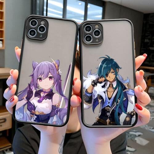 Fashion Cartoon Cute Genshin Impact Phone Case Cover For iPhone 11 Pro Max XS Max XR XS X 6s 7 8 Plus SE 2020 Hard PC Back Cover