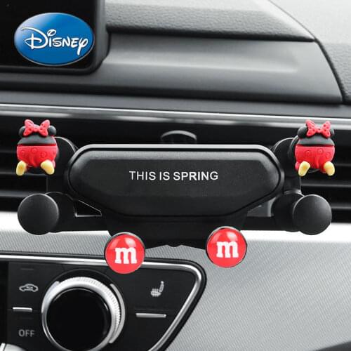 Disney Minnie Car Air Conditioning Air Outlet Multi-function Bracket Mobile Phone Fixed Navigation Support Frame