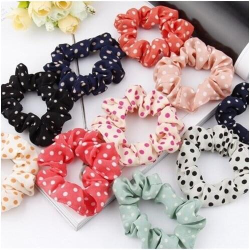 6 PCS/lot New arrival Korean cloth Elastic Hair Ropes Scrunchies Girls' No Crease Hair Ties Women Hair Accessories