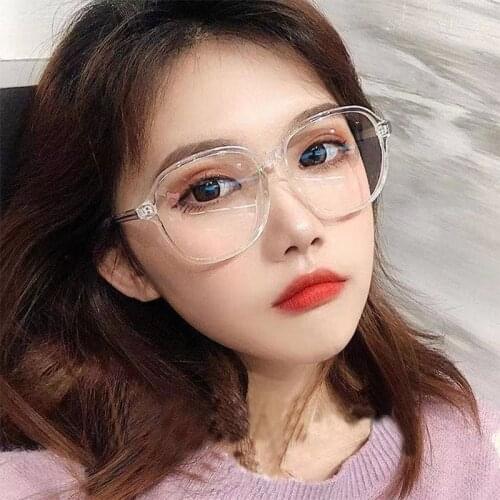 Double Beam Big Frame Square Nearsighted Glasses Women Men TR90 Short-sight Eyeglasses Prescription 0 -0.5 -0.75 -1.0 To -6.0