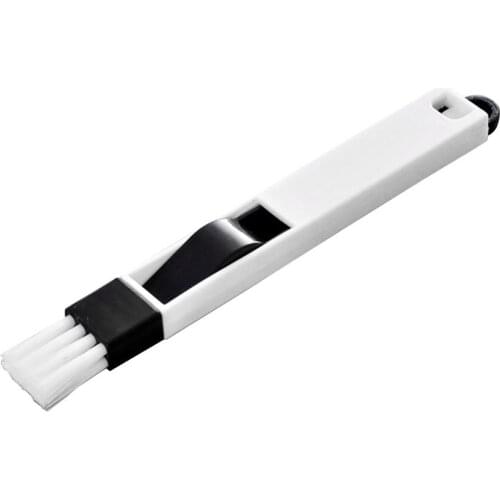 Multi-Purpose Kitchen And Bathroom Door And Window Groove Cleaning Brush Crevice Brush With Dustpan Keyboard Swipe