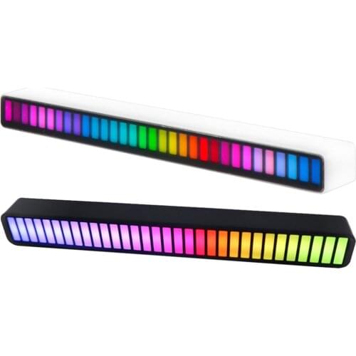LED Strip Light Sound Control Pickup Rhythm Light Music Atmosphere Light RGB Colorful Tube USB Ambient Light with Bluetooth