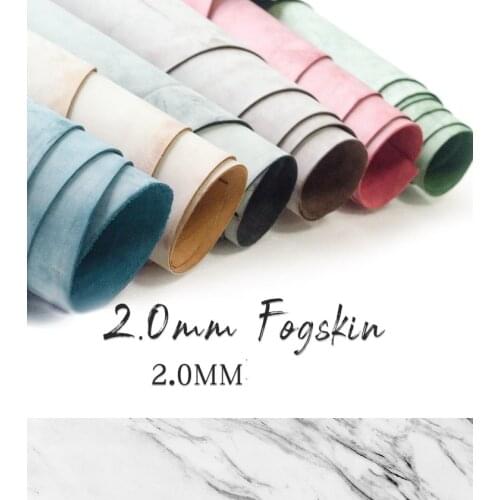 Fog wax leather leather handmade diy leather imported waxed vegetable tanned leather 2.0mm first layer cowhide