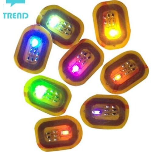 100Pcs/Lot DIY NFC Flash Nail Paste LED Bare Chip Smart Luminous Light Sticker 7 Colors Nail Art HA2240