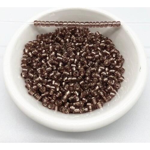 15g 2--4mm Unreal Color Filled with Silver Rice Beads Charm Czech Glass Seed Beads for Jewelry Making DIY Bracelet Necklace #28