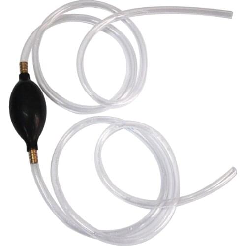 Gasoline Siphone Hose Hand Siphon Pump Petrol Water Oil Liquid Fuel Transfer B36B