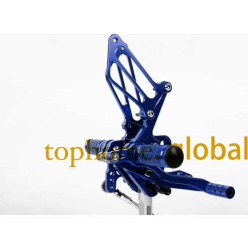 Free Shipping Motorcycle Blue CNC Rearsets Foot Pegs Rear Set For Suzuki GSXR1000 2005-2006 motorcycle foot pegs