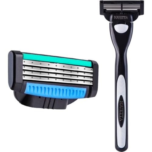 IGUETTA New Manual Four-Layer Ultra-Thin Induction Blade Shaver Shaving Razor Precisefou BladesBeauty Salon Knife