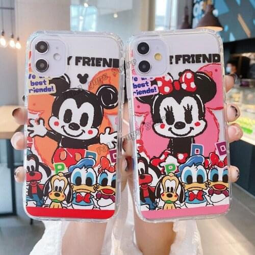 Disney Daisy Donald Duck Phone Case for IPhone 11 X XS XSMAX 7 8 6 6S 3D Cartoon Anime Print Cute Mickey Minnie TPU Soft Cases