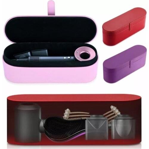 Dyson Hair Dryer Case Storage Leather Cover Organizer Box For Dyson Supersonic Hot PU Hair Dryer Portable StorageGift Box