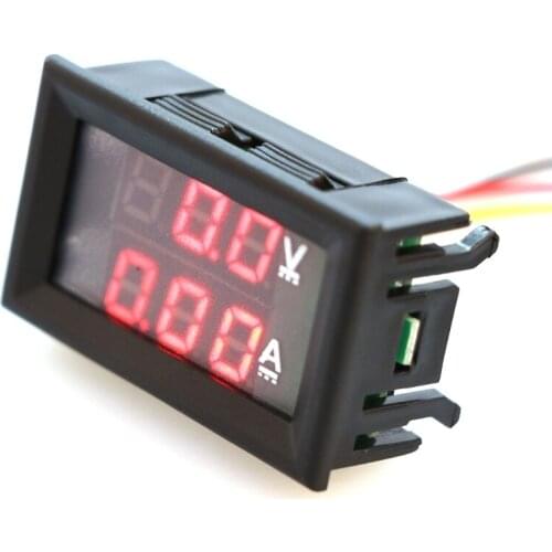 DC 0-100V 10A Dual LED Digital Voltmeter Ammeter Voltage AMP Power Car Monitor
