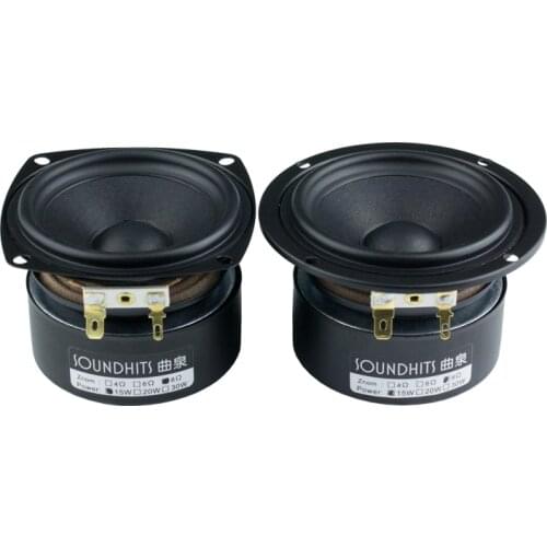 2pcs 3 inch full-range speaker hifi speaker speaker DIY fever small R side intermediate frequency transparent and vivid details