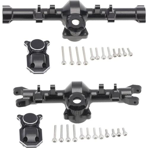 For 1/24 RC Crawler Car Axial SCX24 90081 AXI00002 Parts Metal Front & Rear Axle Diff Cover Upgrade Accessories