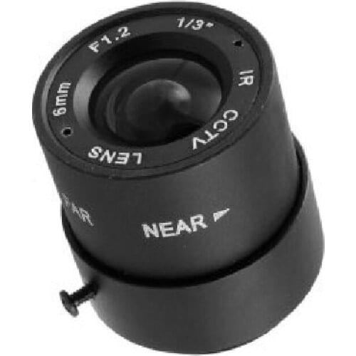 Fixed Iris Lens CS 1/3" F1.2 6.0mm cctv camera lens for CCTV surveillance camera systems Smart security SL-6012F