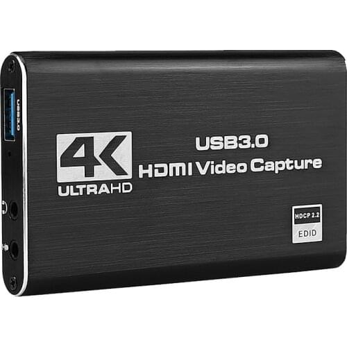 HDMI Video Capture Card 4K Screen Record USB3.0 1080P 60FPS Game Capture Device
