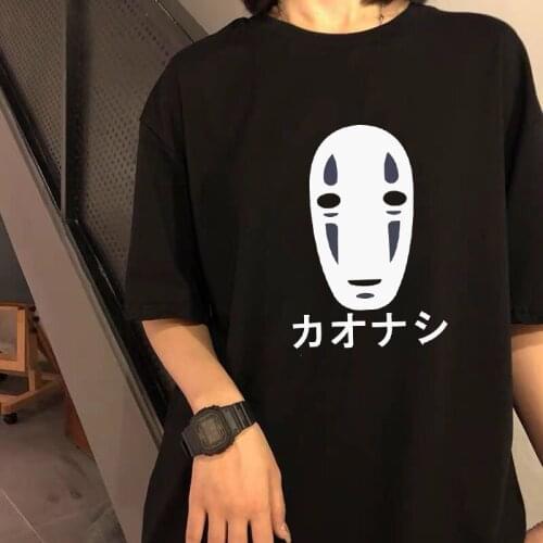 Summer Japanese cartoon tees fashion large size Vintage female Ulzzang punk Harajuka short sleeve casual loose tops fun T-shirt