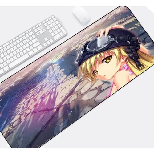 Mairuige Supper Big Size 400x900MM Senjougaharai Hot Anime Gaming Mousepad Oshino Shinobu Cute Girl Creative Diy Pc Desk Mats