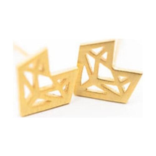 Fashion Cut-out Fox Charm Stud Earrings,Fox Earring For Women Wholesale Free Shipping