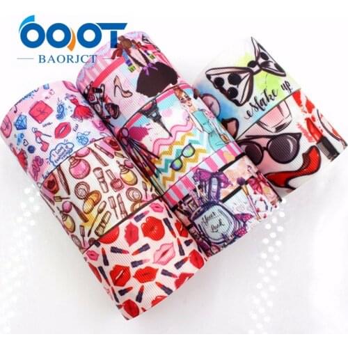 OOOT BAORJCT 184161 38 mm 10 yards Cartoon ribbons thermal transfer printing lattice wedding accessories DIY handmade materials