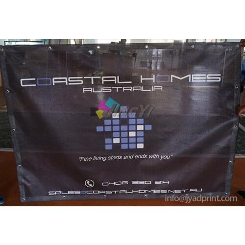 Custom Print Outdoor Advertising PVC Mesh Promotion Banners, One Side or both sided PVC Vinyl Banner, Polyester Fabric Banner